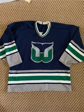 Vintage Hartford Whalers Style Vintage Hockey Jersey